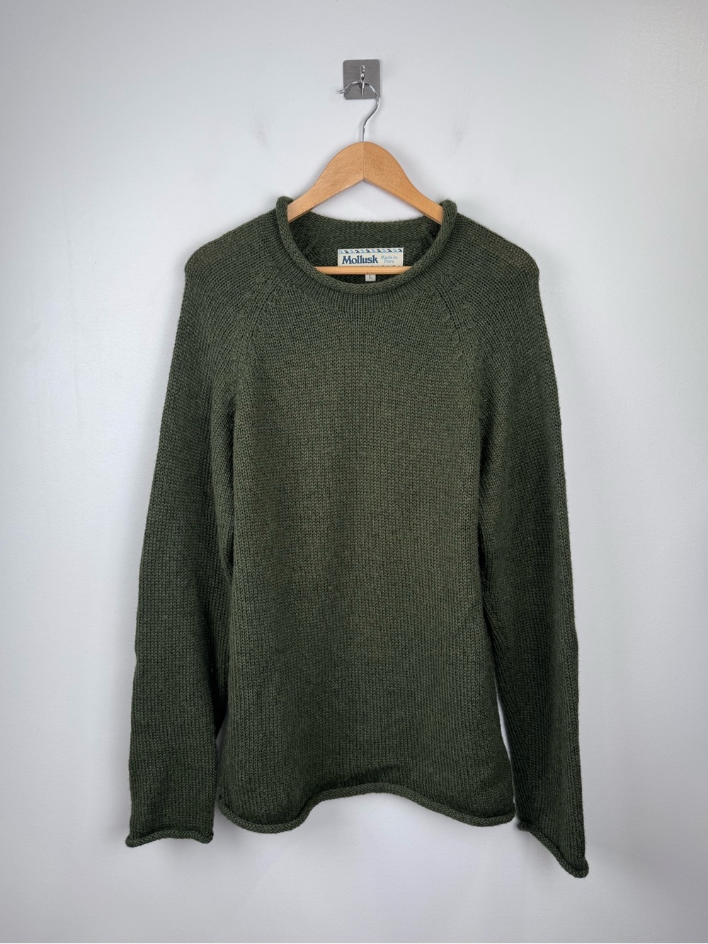 Mollusk Women Green Alpaca Blend Sweater Size Large